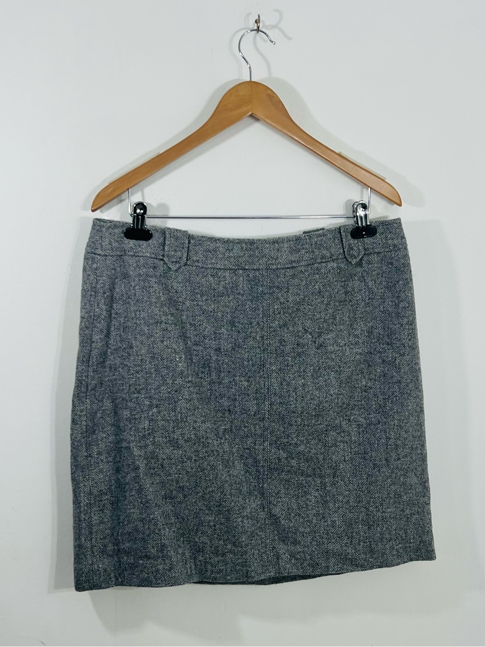 Talbots Wool Mix Pencil Straight Skirt Business Casual Minimalist Preppy Lined